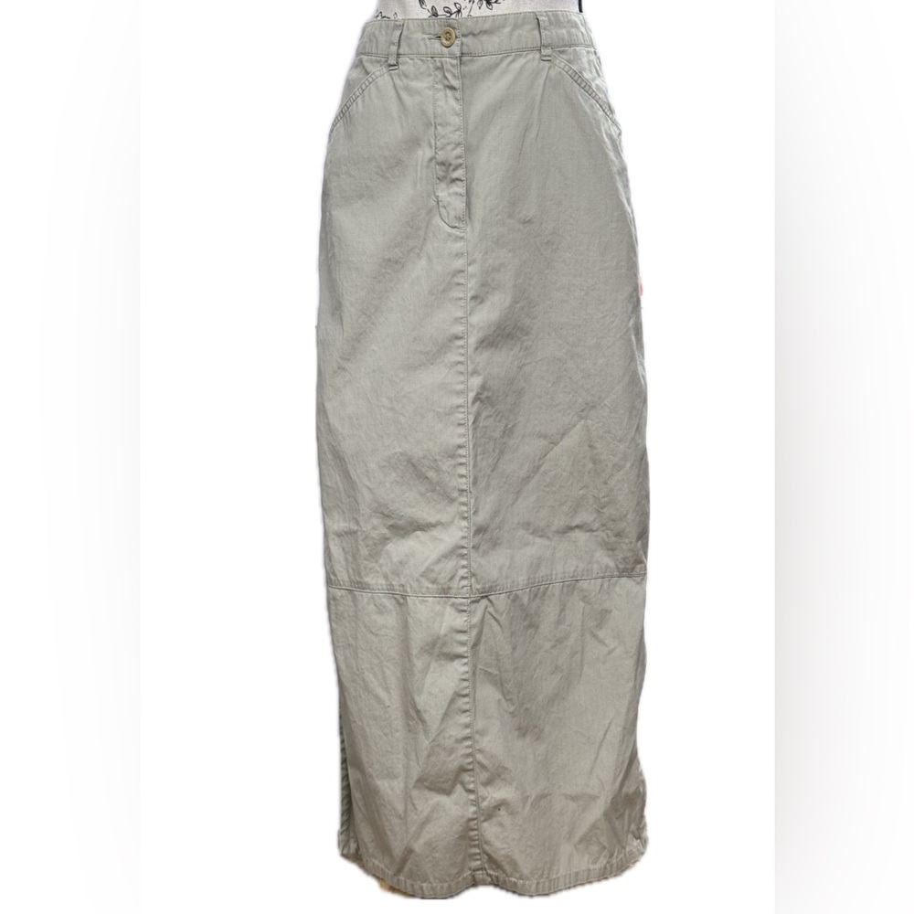 Vintage Y2K ESPRIT cargo maxi skirt low rise size O